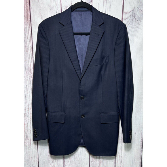 M.J. Bale Other - Men's M.J. Bale Navy Blue Wool 2-Button Double Vented Blazer Jacket Size 38